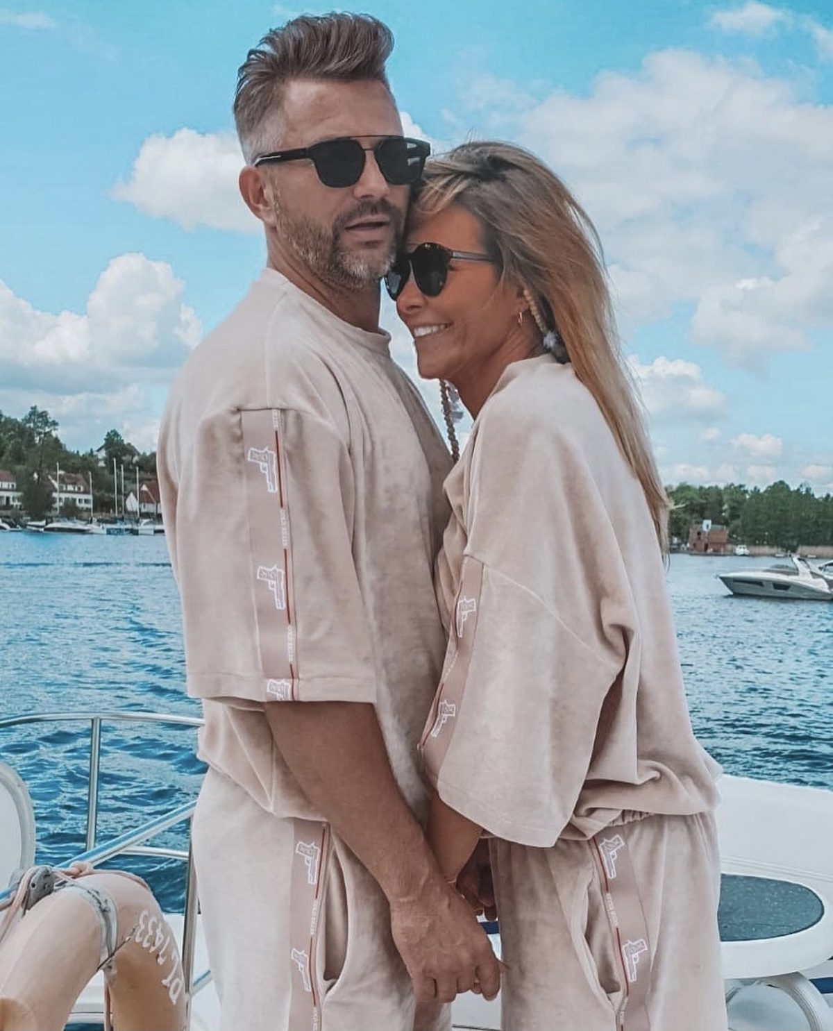 dres welurowy męski letni gold killer