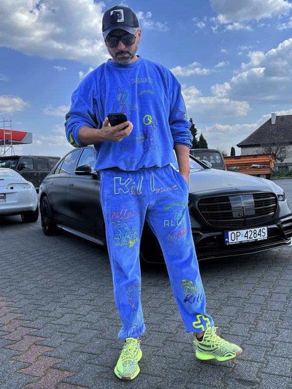 Męski dres welurowy Art Gold Killer