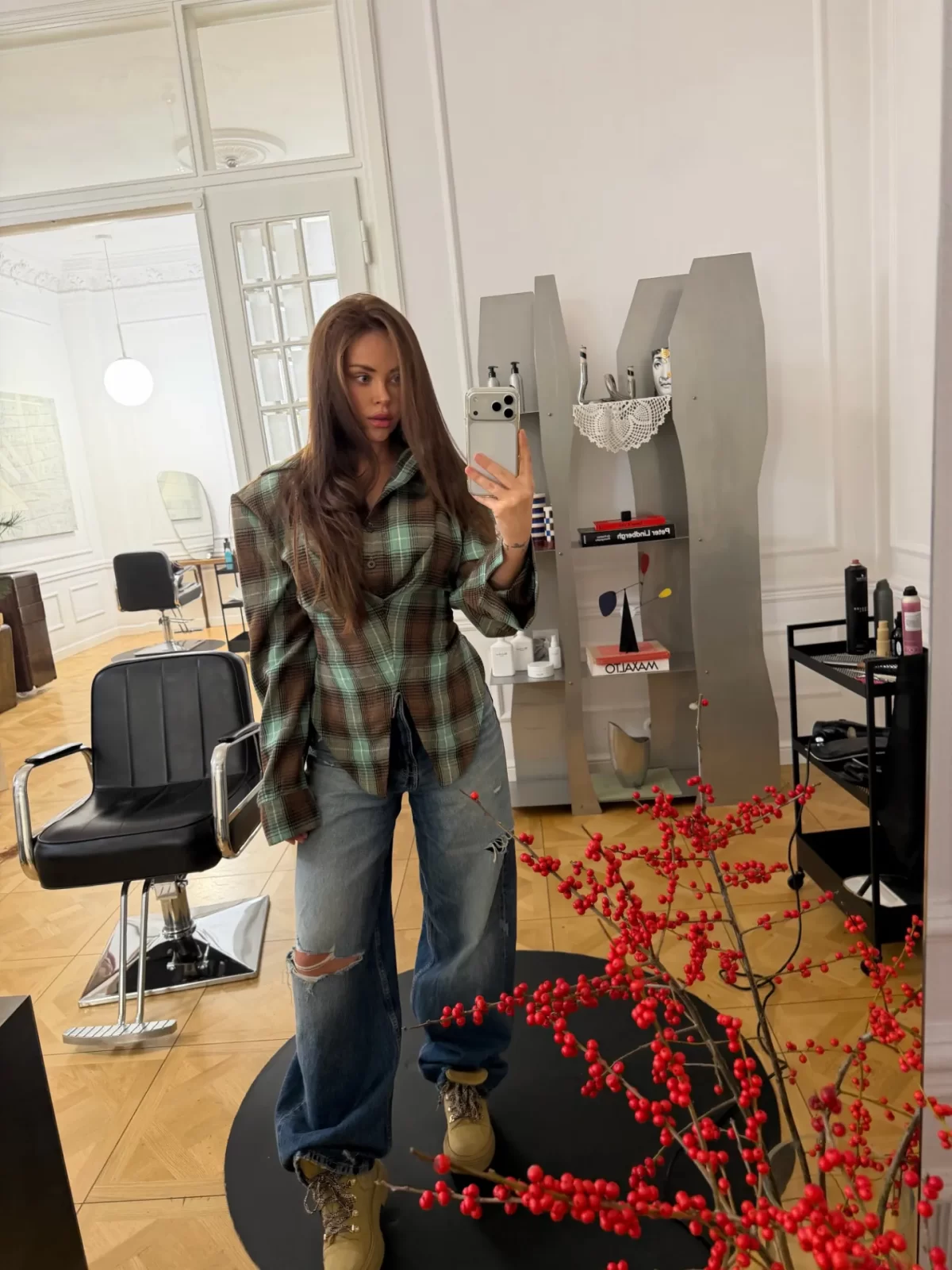 Koszula Cinched Check Gold Killer