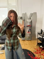 Koszula Cinched Check Gold Killer