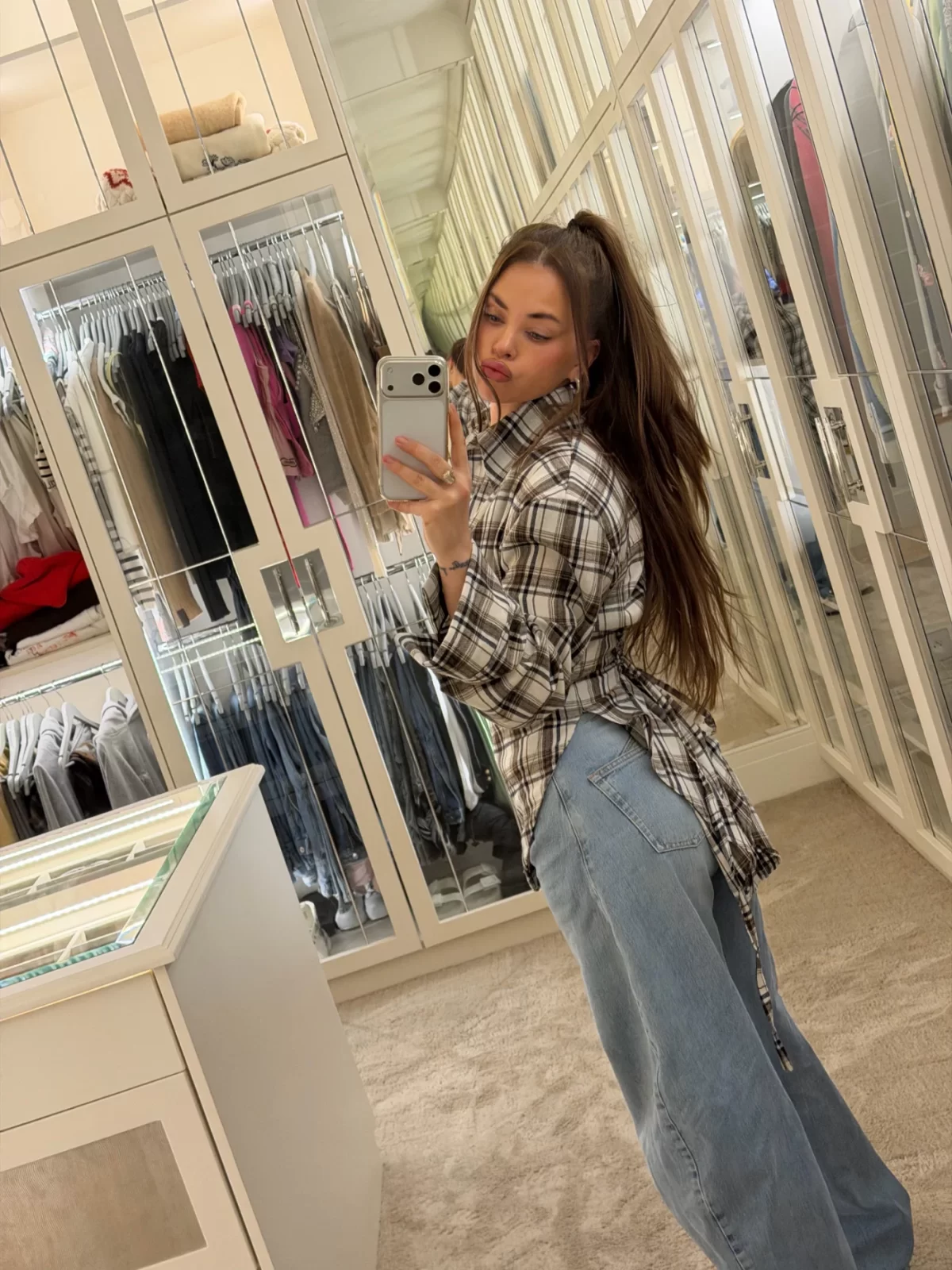 Koszula Cinched Check Gold Killer